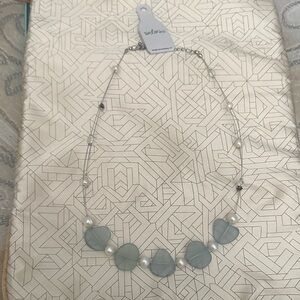 NWT Solares beach glass and pearl necklace -Kailua beachwalk